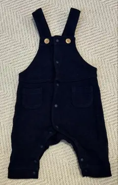 ネイビーオーバーオールロンパース