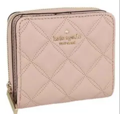 Kate Spade キルティング 二つ折り財布 ピンク