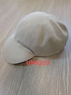 ユニクロ UVカットニットキャップ　ベージュのサムネイル