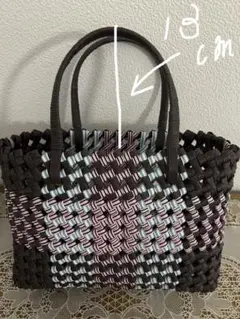 ハンドメイド♪エコクラフトかごバッグ