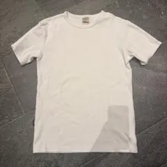 AVIREX リブ 半袖Tシャツ ホワイト