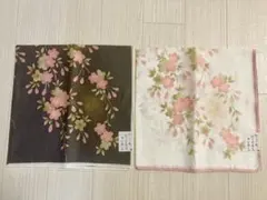 【新品】宇野千代　桜のハンカチ2色セット　日本製　1080円→880円最終値下げ
