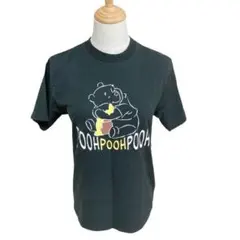 F173【ノーブランド】Tシャツ　プーさん　半袖　かわいい　ユニセックス　M