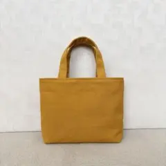 8号帆布のミニトートバッグ(マスタードイエロー)
