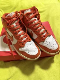 NIKE DUNK HI ナイキ　ダンクハイ　オレンジ×ホワイト　27cm