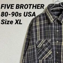 FIVE BROTHER 80s 90s USA製 シャンブレーシャツ - メルカリ