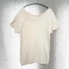 美品✦LOWRYS FARM コットンニットセーター L アイボリー 綿100％