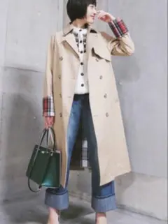 jw anderson × UNIQLO　トレンチコート　S チェック　コラボ