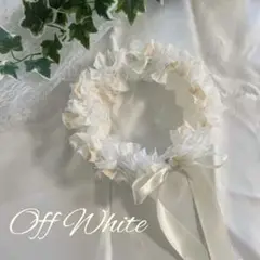 リボンクラウン オフホワイト ベビークラウン 花冠