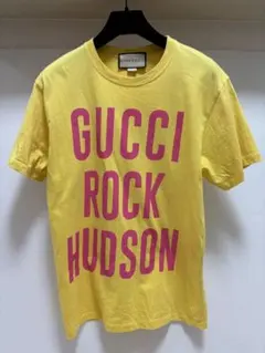 GUCCI Rock Hudson Tシャツ メンズS イエロー ロゴT 正規品のサムネイル