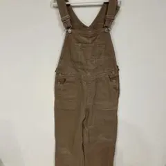 LOWRYS FARMブラウン コットンサロペット