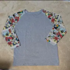 OLD BETTY'S 長袖Tシャツ グレー コミック柄のサムネイル