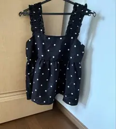 ドット柄ビスチェ Mサイズ 黒