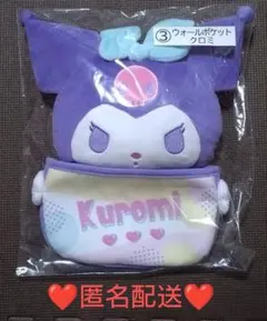 サンリオキャラクターズ　当たりくじ　一番くじ　③ウォールポケット　クロミ