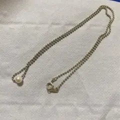 シルバーパールネックレス