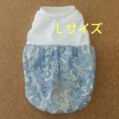 小型犬服花柄バルーンタンク ハンドメイド