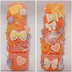 【推し活♡量産型】iQOSケース　デコ　♡おれんじりぼん♡