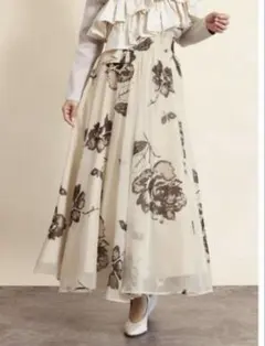 ヤマダヤ福袋2026 FENNEL フラワープリントシフォンフレアスカート2万