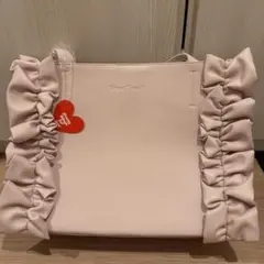 Treatürself フリル レザー トートバッグ ピンク L - メルカリ
