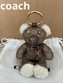 【美品】coach／くまチャーム
