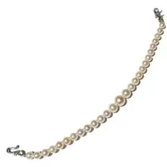 真珠　羽織紐　本真珠　パール　羽織用　装飾品　レトロ　和装小物　レディース