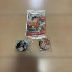 ワンピース モスバーガー 缶バッジ くら寿司セット