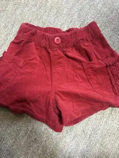レッド ハーフパンツ 100