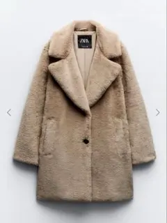 ZARA エコファー　コート　XS
