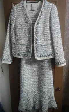 Jillstuart ツイード　ノーカラージャケット、ワンピース　上下セット