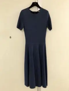 〓JASON WU〓 NAVY VISCOSEミラノリブ ニット ワンピースのサムネイル