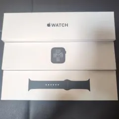 Apple Watch ブラック 本体 バンド付き　SE 44mm