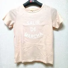 アースミュージック＆エコロジー オーガニックコットン ロゴTシャツ ピンク M