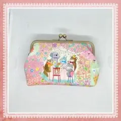 ねね様❤️ユキエモン ＊ボタニカルフラワー＊ がま口ポーチ ハンドメイド ユキエモンyukiemonハンドメイド ボタニカルフラワー ポーチがま口