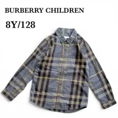 BURBERRY CHILDREN 長袖シャツ 青 チェック 104cm - メルカリ