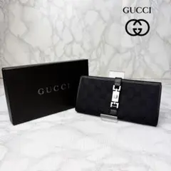 56 美品 GUCCI ジャッキー 長財布 GGキャンバス 二つ折り財布 p5