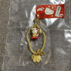 438 ハローキティ ストラップ 根付け ご当地 癸未 みずのとひつじ