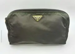 PRADA ナイロン　テスート　オリーブグリーン ポーチ