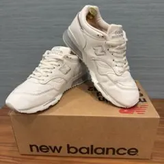 美品★ニューバランス M1500 オールレザー　ホワイト　23.5cm