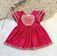 Shirley Temple（シャーリーテンプル）ギンガムチェックハートワンピ