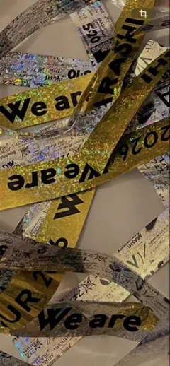 We are ARASHI 銀テープ　銀1本