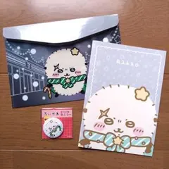 ちいかわ　ラッコ　フラットケース　A5ノート　缶ミラー　計3点　セブンイレブン