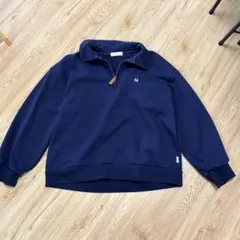 MUHET ハーフジップスウェット ネイビー　M