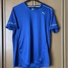 PUMA プーマ 半袖スポーツTシャツ ブルー Mサイズ ランニングトレーニング