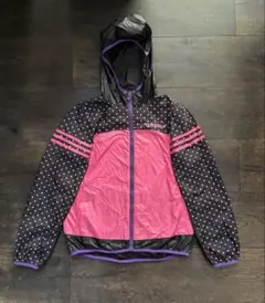【adidas】水玉模様 ウィンドブレーカー