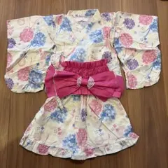 ベビー浴衣90cm 甚平80-90cm 2点セット