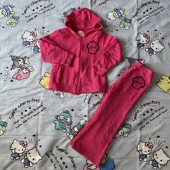 ちびRady スウェット　パーカー　セットアップ　ショッキングピンク110cm