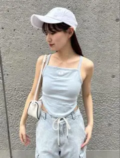 Chico ロゴプリントラウンドキャミ