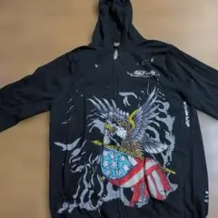 ED Hardy フルジップパーカー 激レアのサムネイル
