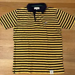 TOMMY ポロシャツ ボーダー イエロー ネイビー Mのサムネイル