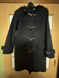 ネイビー ダッフルコート フード付き